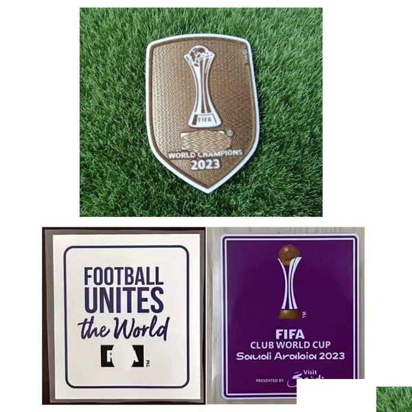 Collezionabile 2023 Coppa Coppa Champions Patch Soccer Ironia sul trasferimento di calore BADG Delivery Delivery Sports all'aperto ACC Outdoor OT1FM