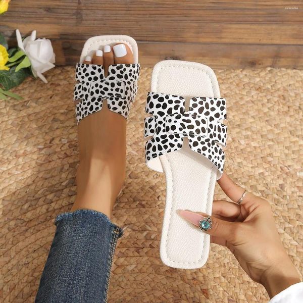 Pantofole donne sandali leopardo scarpe estate 2023 Slingback Flip casual Flip Flops Drend Slide