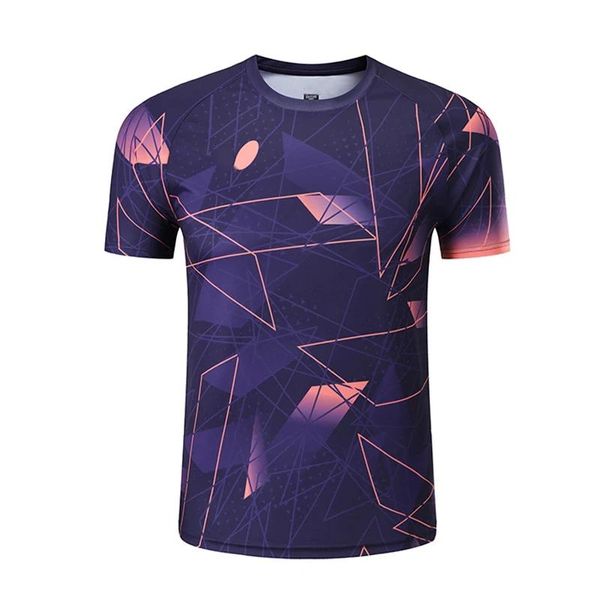 Camicie Nuova maglietta da tennis sportiva da uomo da donna per bambini camicie da badminton maglie da tennis corte sport camicie da corsa