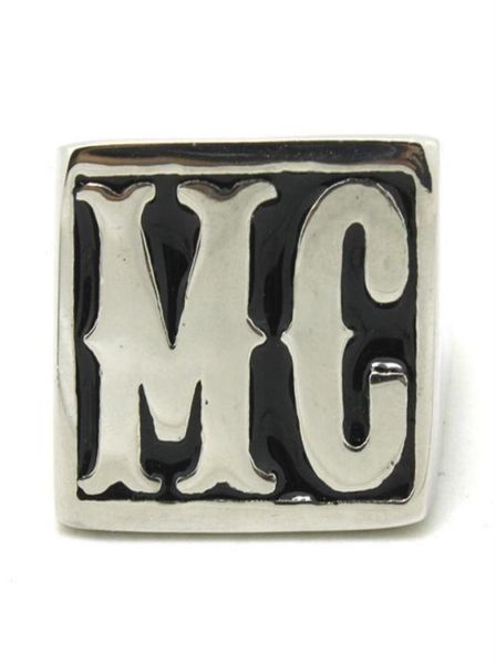 4 Stück / Menge Größe 814 Motorradfahrer MC Cooler Ring 316L Edelstahl Modeschmuck Verkauf Biker-Stil MC-Ring261O1785469