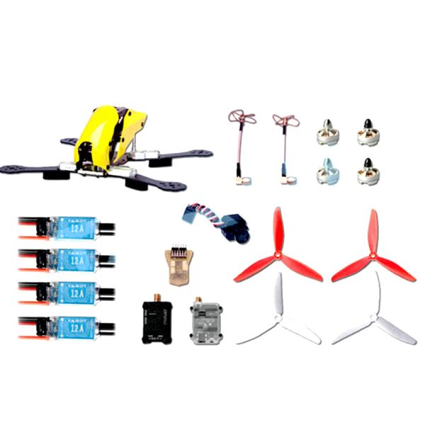 Tarot-RC 250 FPV Kit de Máquina de Crossing de Fibra de Carbono Mini Helicóptero Kit de Estrutura de Potência para RC Racing Drone Frame Peças