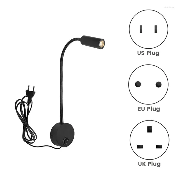 Lampada a parete Lettura montata a parete Il comodino Switch Control Minimalist Style