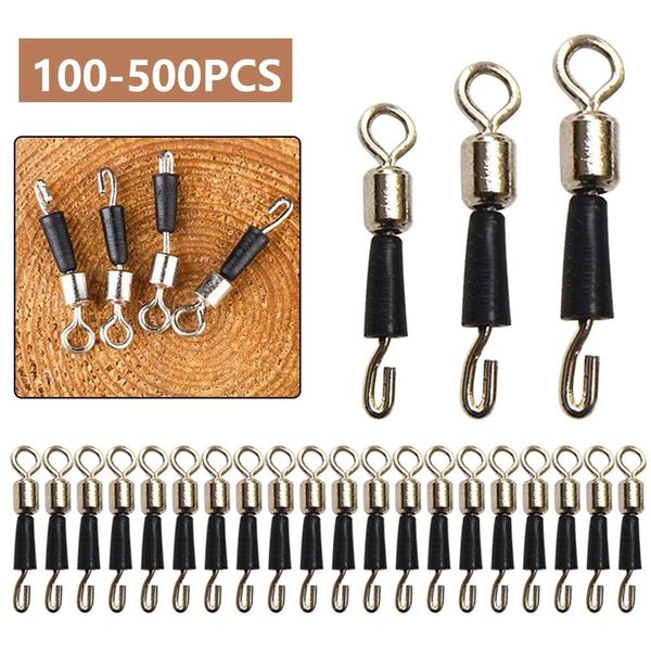 Accessori 100500 pz/lotto Cuscinetto A Sfere Girevole Anelli Solidi Connettore Da Pesca Ocean Barca Ami Da Pesca Quick Fast Link Connettore Pesca Affrontare