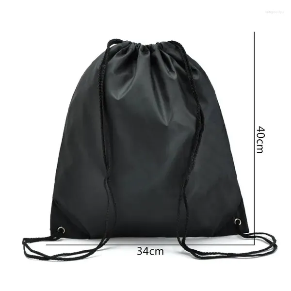 Einkaufstaschen 5 Stück Nylon Kordelzug Rucksack String Gym Schwimmen Tanz Sack Tasche Sport für Männer Frauen Kind Schule Reise Kleidung Lagerung