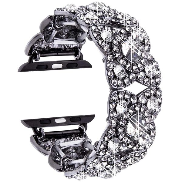 Pulseira de diamante de luxo para apple relógio Ultra 49mm Bling Metal Wrist Iwatch Series 8 7 6 SE 5 4 3 38mm 40mm 42mm 44mm 41mm 45mm Banda de relógio 100pcs