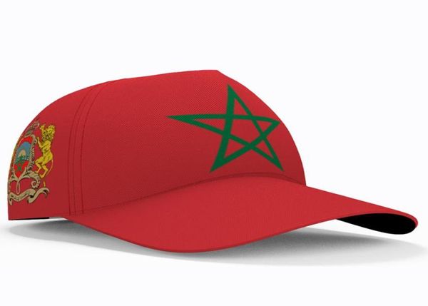 Marrocos bonés de beisebol feito sob encomenda nome logotipo da equipe ma chapéu mar país pesca viagem árabe nação árabe reino bandeira headgear8447152