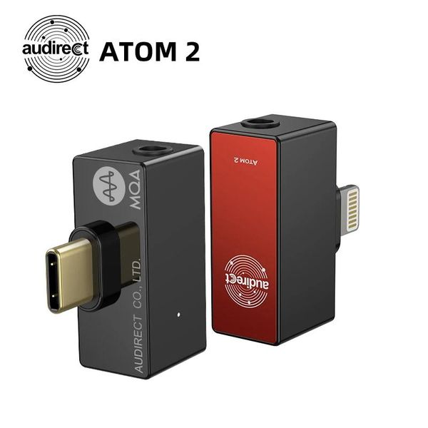 Mixer hilidac audirect atom2 mqa adaptador de áudio hifi usb dac amp dsd512 pcm 32bit/768khz ios iphone android amplificador de fone de ouvido