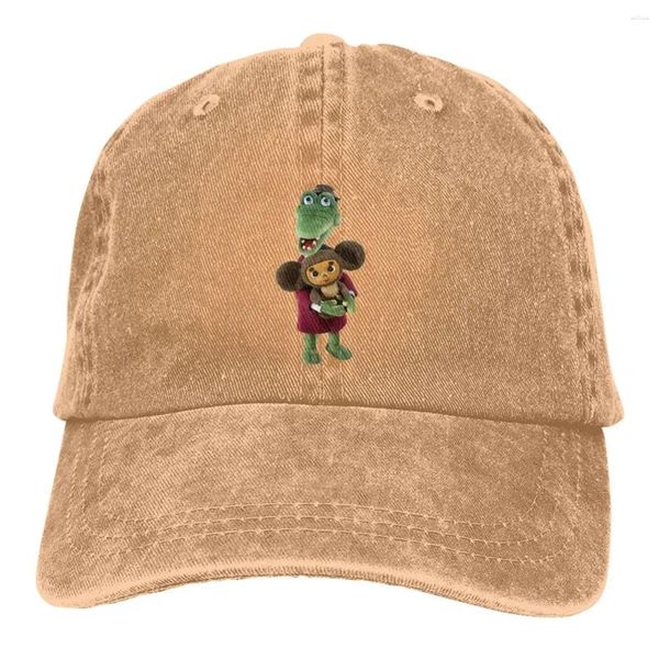 Top kapakları gena cheBurashka beyzbol şapkası erkek şapkalar kadın vizör koruma snapback sevimli Sovyet Rus karikatür