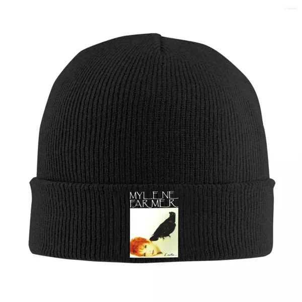 Berretti Mylene Farmer Nevermore Kinded Hat for Women Men Beanie Winter Acrochet Caps