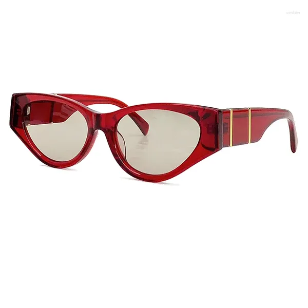 Sonnenbrille 2023 Hohe Qualität Acetatrahmen Frauen Sexy Cat Eye Shades Retro Mode Brillen