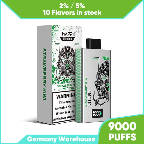 Germania Vape 9000Puffs Bar monouso 9K Puffs Vapers 2% 5% Nic Sale Sigaretta elettrica con miglior gusto Vape Juice