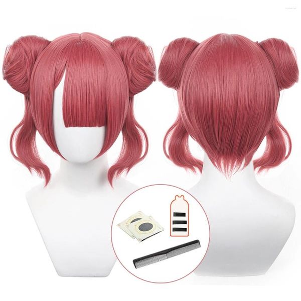 Parti Malzemeleri Holoun Mavi Kilit Manga Anime Anri Teieri Cosplay Wig Sevimli Stil Gül Net Sentetik Elyaf Ayarlanabilir Boyut