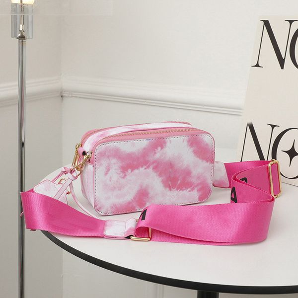 pôr do sol médio rosa sugao stardust saco a bolsa da câmera arco-íris mini sunshine shopper carta estampada fita moda mulher bolsa crossbody designer saco de luxo