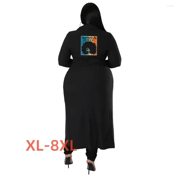 Outerwear Plus Size 4xl 5xl 6xl 7xl 8xl Winter Fashion feminino Coat Girl Print Abro de Mujer Talla Grande Abrigos Dama