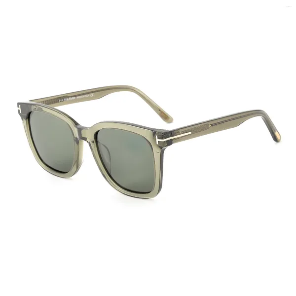 Óculos de sol 2023 Moda acetato quadrado quadros TF638-K Mulheres sofisticadas elegantes tendências casuais esportes