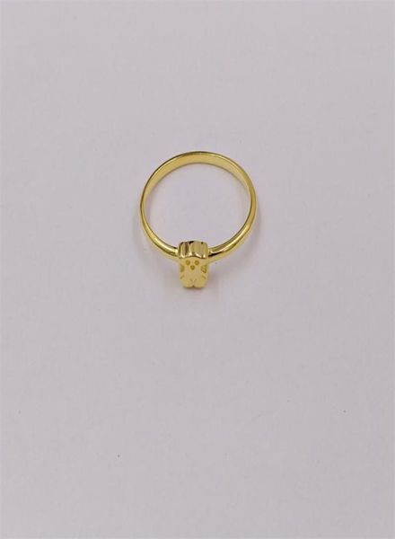 Encantos jóias 14k ouro real estilo boho 925 prata esterlina urso polegar anéis para mulheres homens menina conjuntos de dedo casamento vintage bi8307949