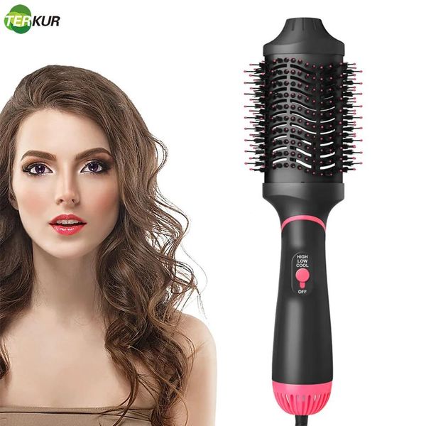 Asciugacapelli One Step Asciugacapelli Volumizzante Hair Styler Spazzola ad aria calda agli ioni negativi 5 in 1 Ferro arricciacapelli Asciugacapelli elettrico dritto Rullo a vento