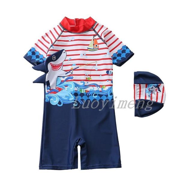 Conjunto de roupa de banho para meninos, roupa de banho de anime para crianças, macacões fofos para crianças, roupa de banho de uma peça com desenhos animados