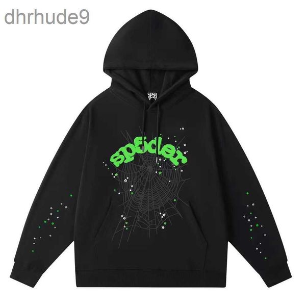 Spider Hoodie 555 Young Thug Set Men Women Foam Print Web Graphic rosa Sweatshirts Pullovers de grandes dimensões Designer Mens Man Man Woman 7rk1