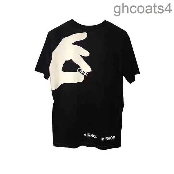 Camisetas masculinas Camisetas Branco Seta Irregular Verão Dedo Solto Manga Curta T-shirt para Homens Designer Mulheres Impresso Letra x no PDES