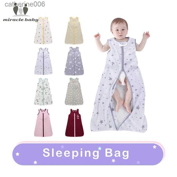 Schlafsäcke Babyschlafsack Umschlag Windelkokon für Neugeborene Kinderwagen Sack Baumwolle Outfits Kleidung Grauer Stern bedruckte SchlafsäckeL231225