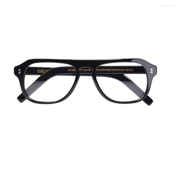 Frames de óculos de sol Frames Kingsman óculos de moldura para homens piloto vintage hechohole acetato óptico óculos de cristal de cristal moderno prescritpti