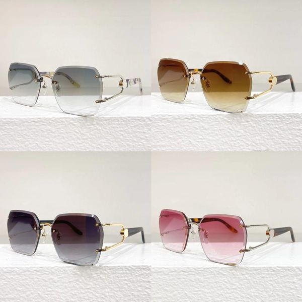 Солнцезащитные очки G-Home для женщин мужчин без границ градиент-линза дизайнер оригинальные очки моды модные очки 1561s