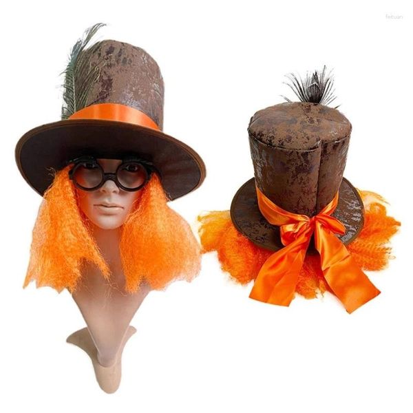 BERETS RETRO TOP HAT COSTUTTO COSTUTTO DI HALLOWEEN PROPS PARTY FORNITURE SEADPUNK ROW RINGHASTERI