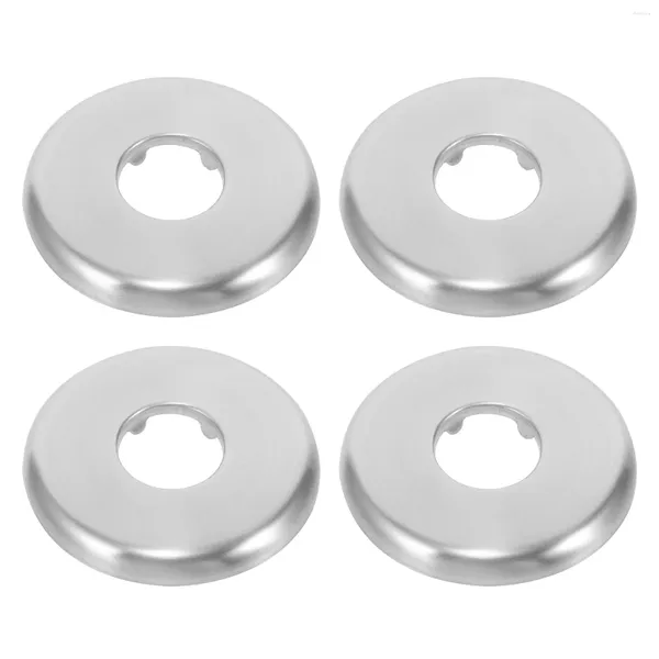 Küchenarmaturen 4PCS Sanitärabdeckungsplatte 1/2 Zoll Escutcheon Wandmontierter Wasserrohr Runde