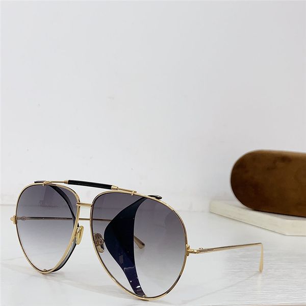 Neue Modedesign Sonnenbrille 900 Pilot Metall Rahmen Navigatorstil mit kräftigen Profilen und kühlen Blinden im Freien im Freien UV400 Schutz Brillen