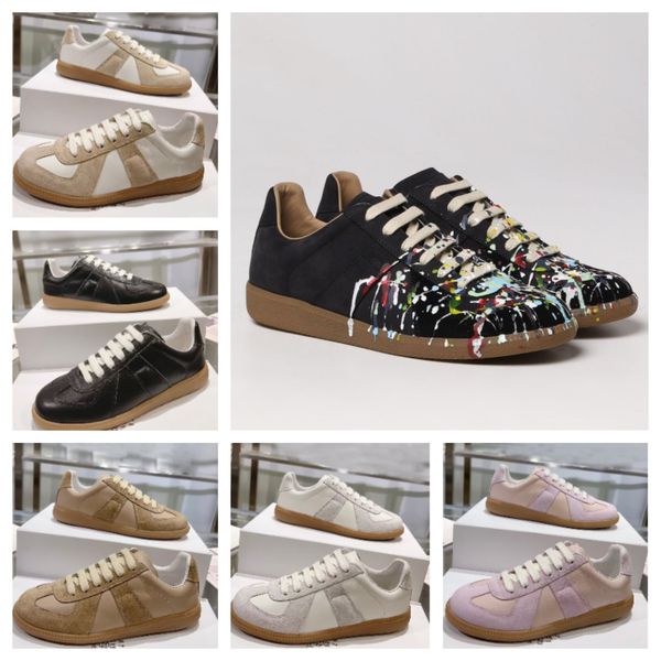 2024 Sapatos de grife Maisons Margiela Replicando MM6 Corte Sapatos Casuais Casual Maison Treinadores Masculinos Laranja Zapatos Running White Skate Sneakers Outdoor Shoes