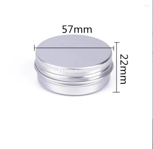 Speicherflaschen 40 g Silber Aluminium Jar Topf Zinnflasche Lippen Gel Gesichtscreme Maske Feuchtigkeitscreme Wachs Hautpflege Kosmetische Verpackung