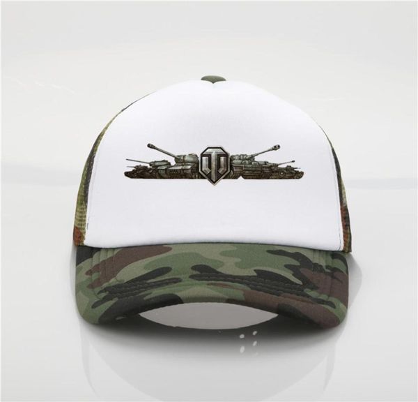 Juegos World Of Tanks Gorra de béisbol con estampado de red Hombres y mujeres Tendencia de verano Nueva Juventud Joker sombrero para el sol 3039850