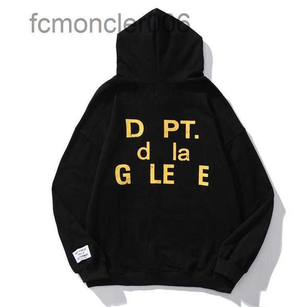 Fashion Men Womens Galleries Dept Hoodie Sweate Designer T-Shirt Pullover Buchstabe Flammdruck Langarm Langarm High Street Sweatshirts B7 8ymj