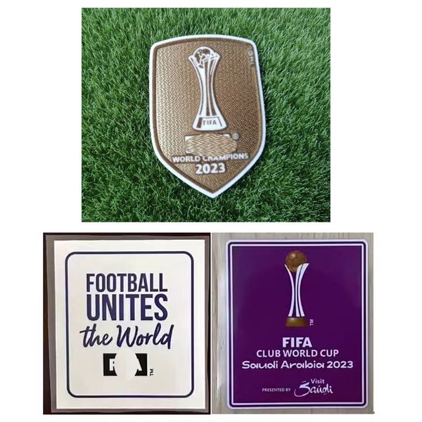 Colecionável 2023 Club Cup Campions Patch Soccer Patch Iron on Heat Transfer Soccer Badg