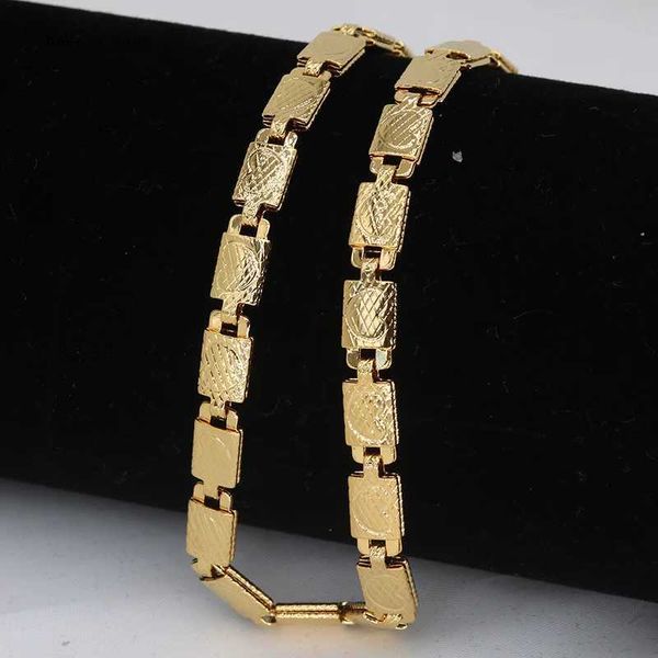 Colares de pingente amor de alta qualidade 18k banhado a ouro cadeia de cobre colar indiano para homens mulheres hip-hop caixa de corda de ouro cadeia de jóias africanas presentel231225