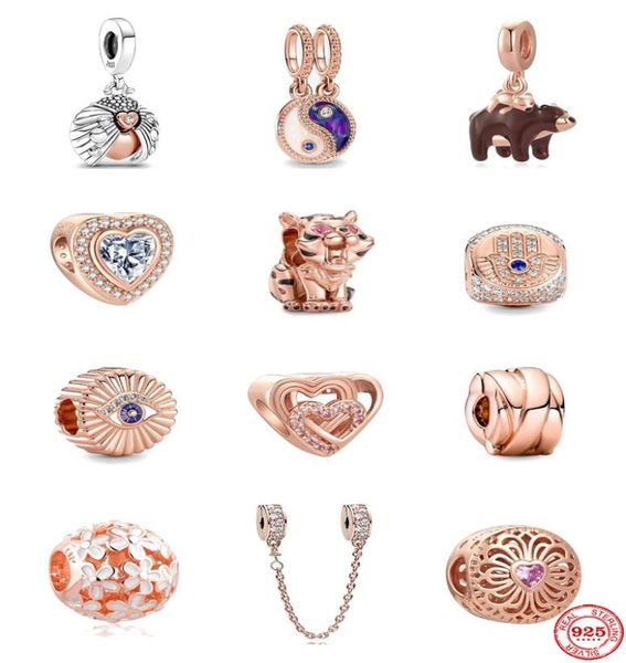 925 prata esterlina balançar charme feminino contas de alta qualidade jóias presente atacado splittable yin amp yang balançar tudo vendo olho grânulo caber p pulseira diy8151538