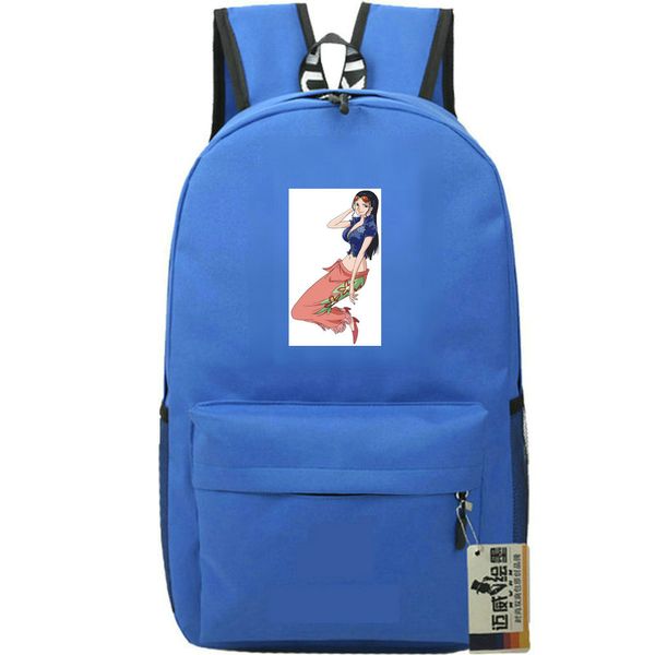 Nico Robin Sırt Çantası Tek Parça Bir Gün Paket Bayan Allsunday Okul Çantası Çizgi Sırp Baskı Sırplı Spor Schoolbag Outdoor DayPack