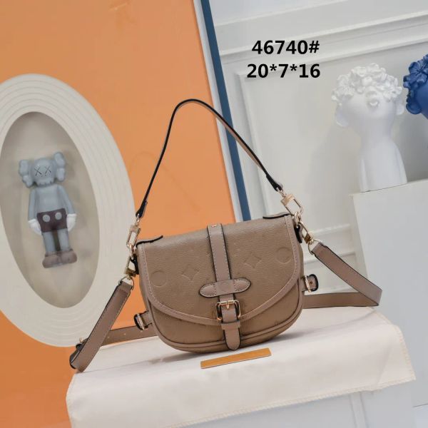 Hochwertige Ledertasche, luxuriöse Designer-Markenmode, aber Schulter-Umschlag-Einkaufstasche, Outdoor-High-End-Umhängetasche M44813/61276