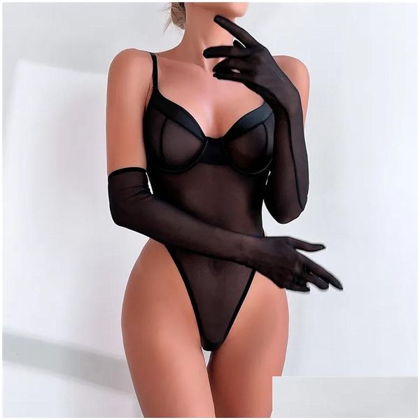 Sexy Set SEUW097 Push Up Cup Bra Teddy One -Stück Dessous Porno Erotik