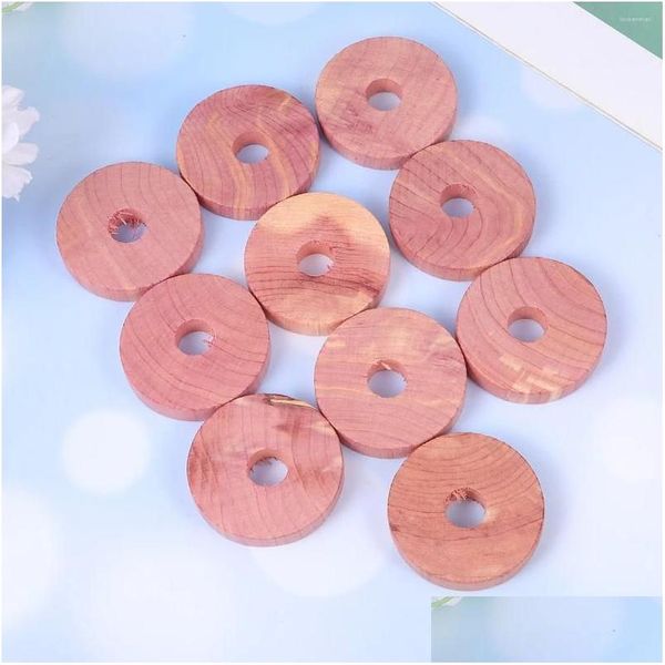 Scatole di stoccaggio bins 30 pezzi BUG REPELANT BLOCCO IN LEGNO CEDAR Ring Off insetto in bambù Droplegatura a goccia per la casa Giardino Organizzazione OTCOA