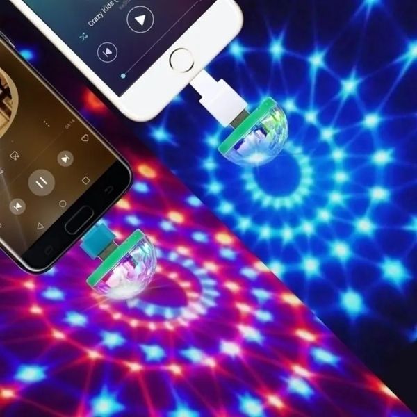 Acenda sua festa em casa com esta Mini Disco Light portátil - USB DC 5V Compatível!