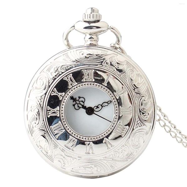 Pocket Watches Antique Vintage Quartz ES mit Kettengeschenk für Jahr Valentinstag