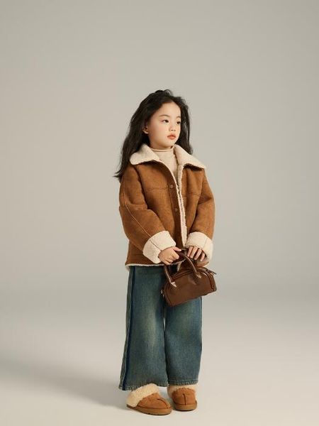 Giù Cappotto Ragazze Alla Moda 2023 Autunno/Inverno Nuovo Per Bambini Un Pezzo Peluche Del Bambino Moda Top Drop Consegna Otsuc