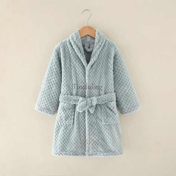 Зима-Осень, одежда для девочек, фланелевое кимоно, детская одежда для сна, одежда для девочек и мальчиков, халаты, детские пижамы, халаты, банные полотенца 231225