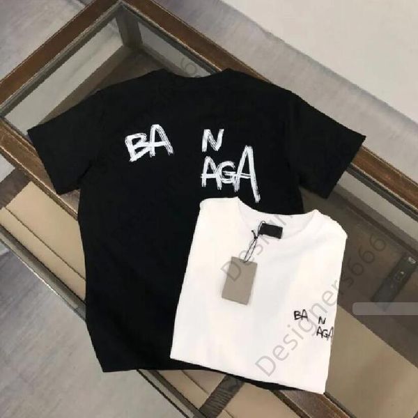 Maglietta da uomo di marca Designer per uomo Camicie da donna Maglietta di moda con lettere Casual Estate Manica corta Uomo Tee Donna Abbigliamento Asiatico di grandi dimensioni