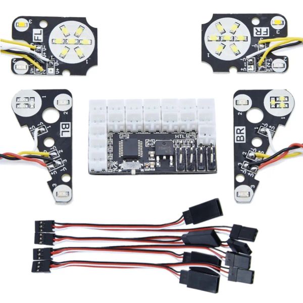 TX02 Simulazione Auto da arrampicata Light fai-da-te / Trx-4 Kit di gruppo Light Light per auto / RC Truck / RC Parti del modello