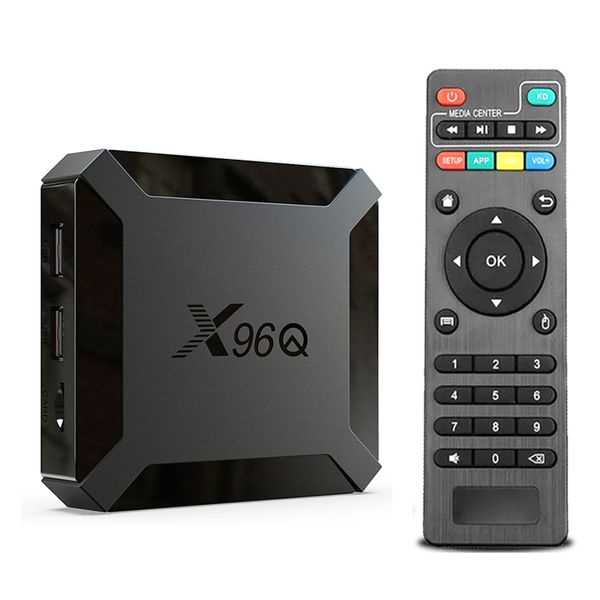 X96Q TV Box Android 10.0 Allwinner H313 Quad Core 1GB 8GB 2GB 16GB Smart Media Player 2.4G WiFi 4K Set Top TVBox 1G8G 2G16G