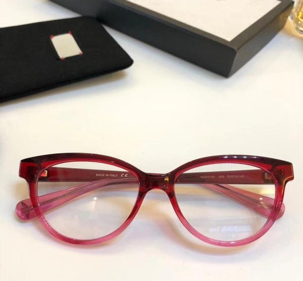 Nova armação de óculos feminino masculino marca armações de óculos marca óculos quadro lente clara armação oculos 0373 com case3554773
