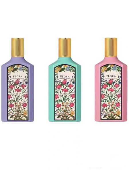 Flora perfumes fragrâncias para mulher perfume edição colecionável encantador spray feminino belo design de pacote 75ml carne floral